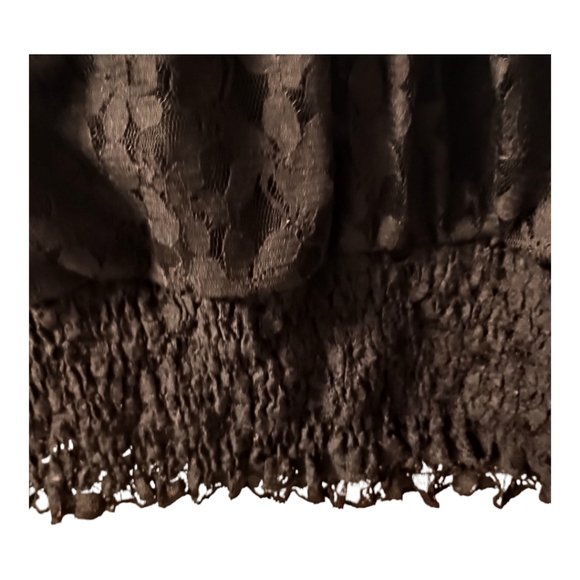 NWT Hayden LA Black Lace Sheer Lace High Collar Long Sleeves Size Small - Picture 3 of 8